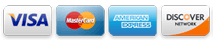 Accepted payment cards